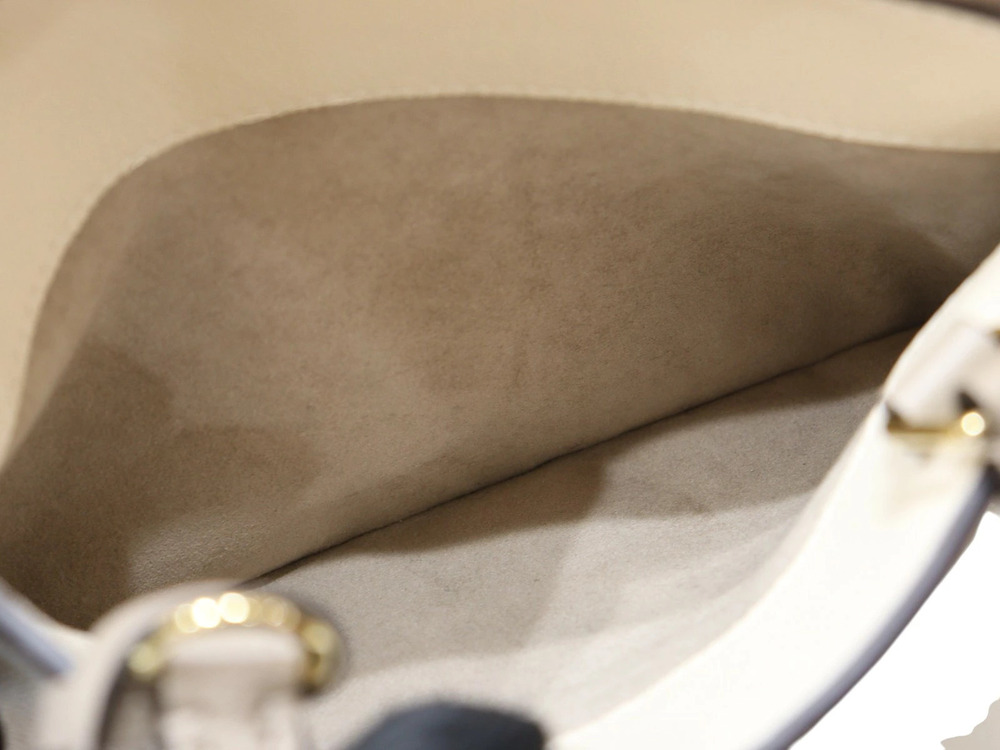LOUIS VUITTON Palais Monogram Empreinte Beige Cream Handbag LV Bag